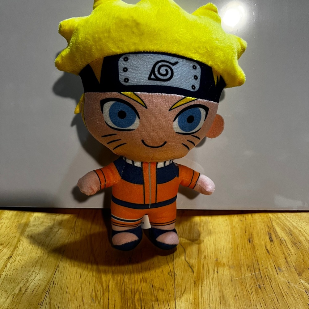 Naruto 8in Plush Toy Orange Yellow Anime Ninja Character Hidden Leaf Village